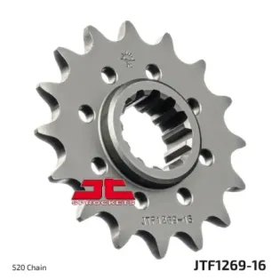 Piñón de moto JT Sprockets acero 16 dientes P.520 JTF1269.16