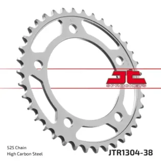 Corona moto JT Sprockets de acero de 38 dientes JTR1304.38