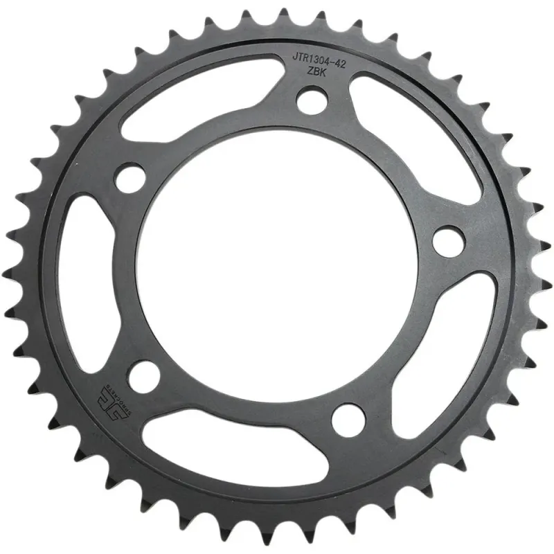 Corona moto JT Sprockets de acero de 42 dientes JTR1304.42ZBK