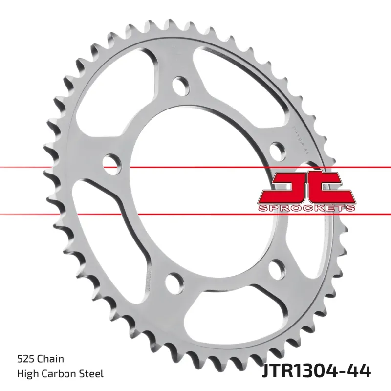 Corona moto JT Sprockets de acero de 44 dientes JTR1304.44