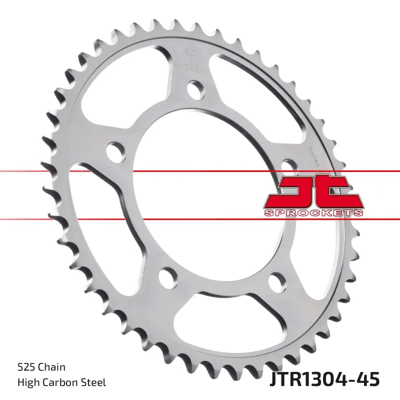Corona moto JT Sprockets de acero de 45 dientes JTR1304.45