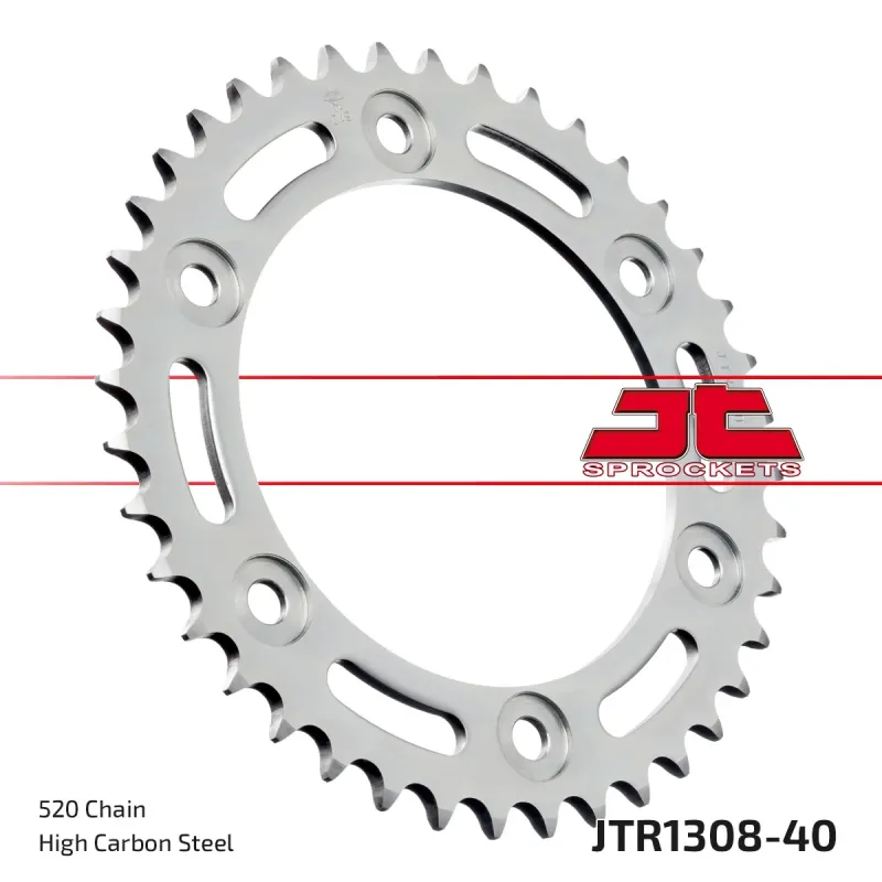 Corona moto JT Sprockets de acero de 40 dientes JTR1308.40