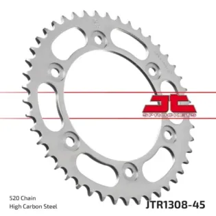 Corona moto JT Sprockets de acero de 45 dientes JTR1308.45