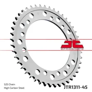 Corona moto JT Sprockets de acero de 45 dientes JTR1311.45