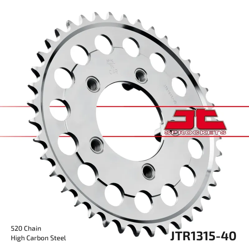Corona moto JT Sprockets de acero de 40 dientes JTR1315.40