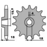 Piñón moto JT Sprockets acero 11 dientes JTF1324.11