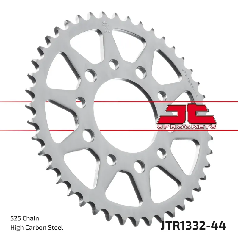 Corona moto JT Sprockets de acero de 44 dientes JTR1332.44