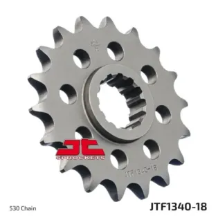 Piñón de moto JT Sprockets acero 18 dientes P.530 JTF1340.18