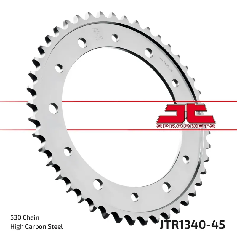 Corona moto JT Sprockets de acero de 45 dientes JTR1340.45