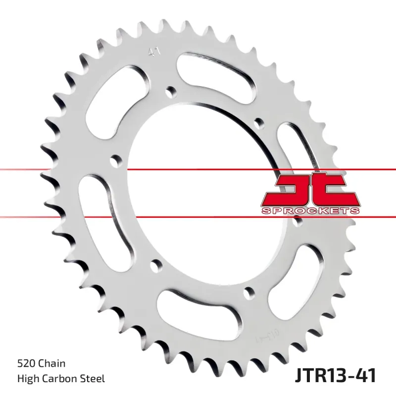 Corona moto JT Sprockets de acero de 41 dientes JTR13.41