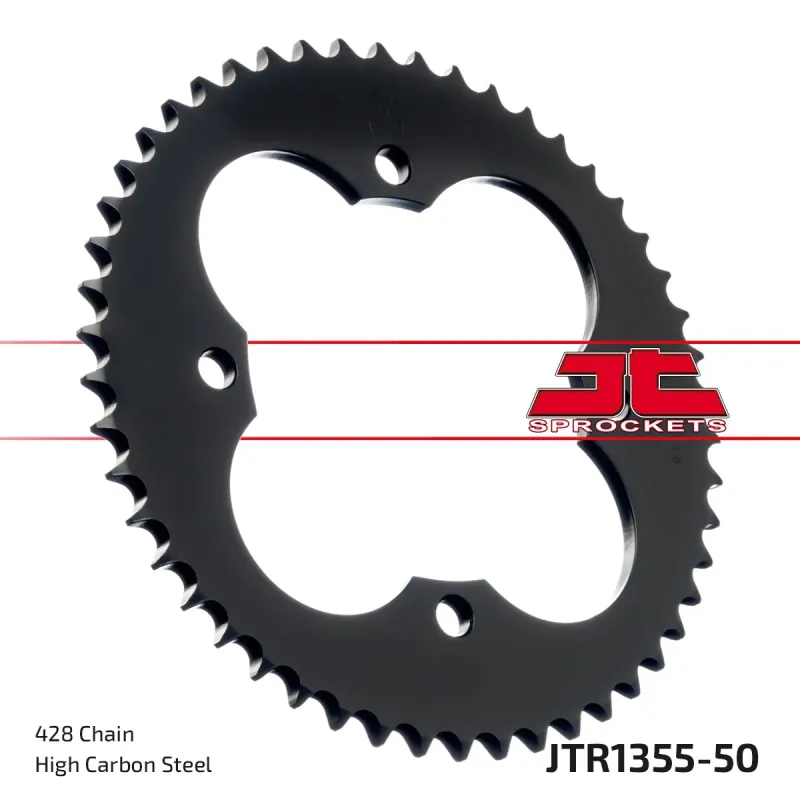 Corona moto JT Sprockets de acero de 50 dientes JTR1355.50