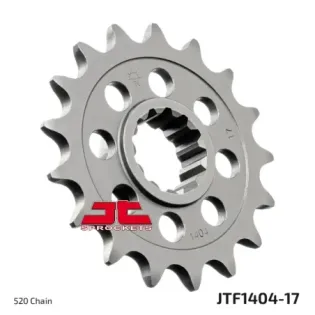 Piñón de moto JT Sprockets acero 17 dientes P.520 JTF1404.17