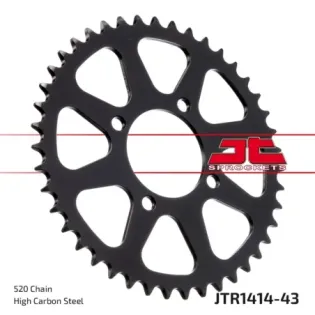 Corona moto JT Sprockets de acero de 43 dientes JTR1414.43