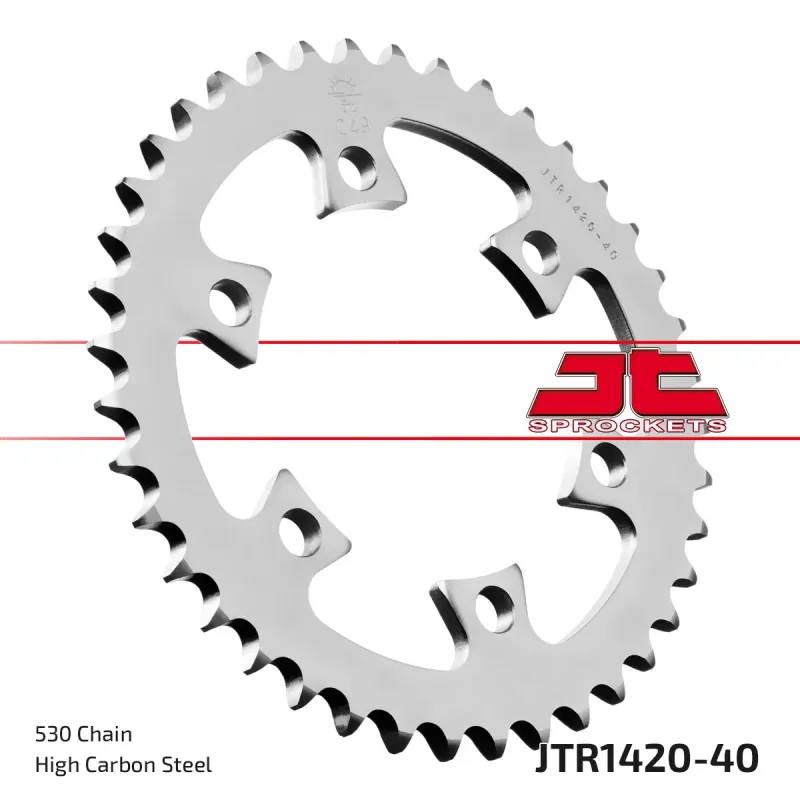 Corona moto JT Sprockets de acero de 40 dientes JTR1420.40