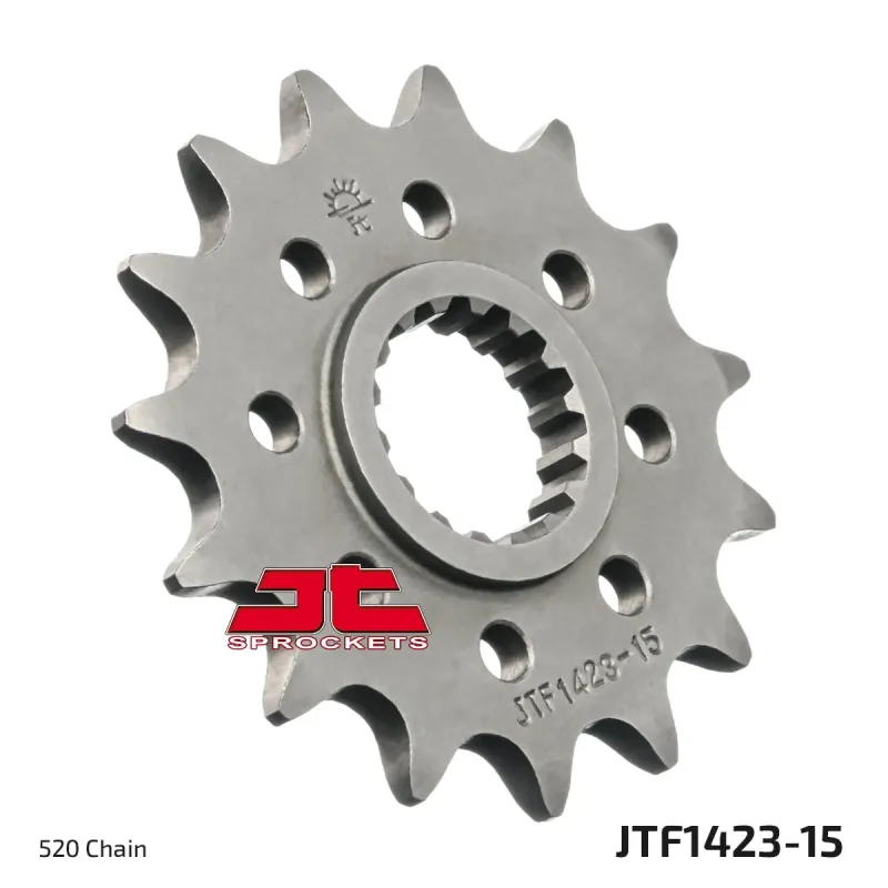 Piñón de moto JT Sprockets acero 15 dientes P.520 JTF1423.15