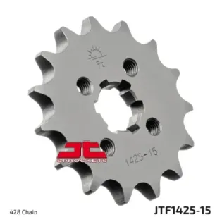 Piñón de moto JT Sprockets acero 15 dientes P.428 JTF1425.15