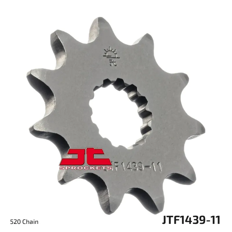 Piñón de moto JT Sprockets acero 11 dientes P.520 JTF1439.11