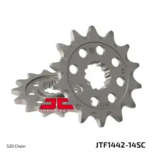 Piñón de moto JT Sprockets acero 14 dientes P.520 JTF1442.14SC