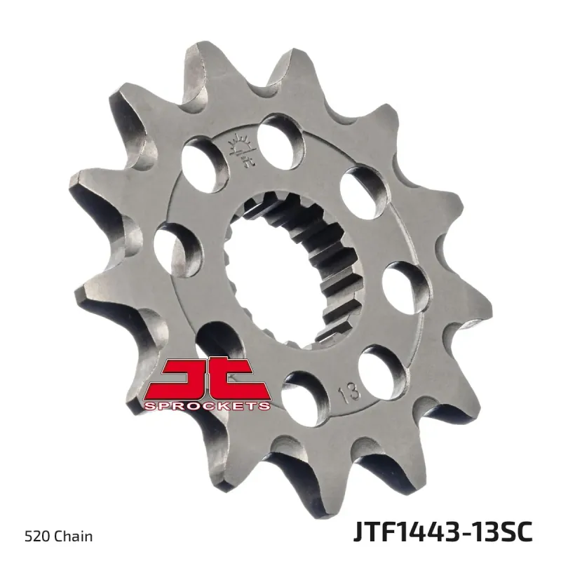 Piñón de moto JT Sprockets acero 13 dientes P.520 JTF1443.13SC