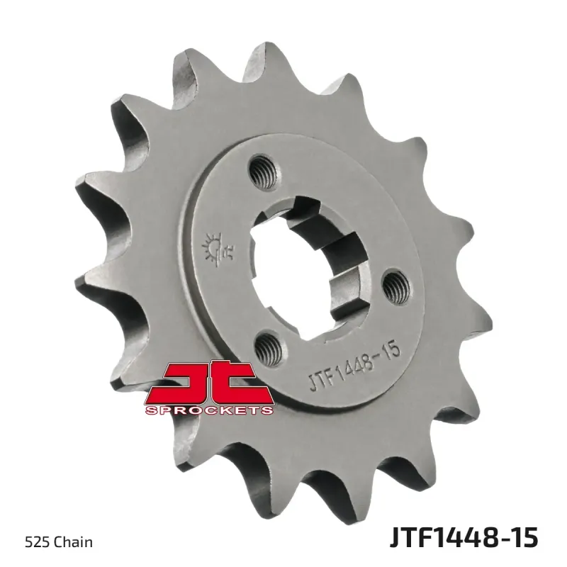 Piñón de moto JT Sprockets acero 15 dientes P.525 JTF1448.15