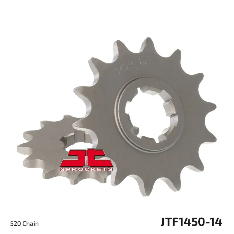 Piñón de moto JT Sprockets acero 14 dientes P.520 JTF1450.14