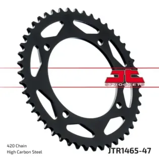 Corona moto JT Sprockets de acero de 47 dientes JTR1465.47