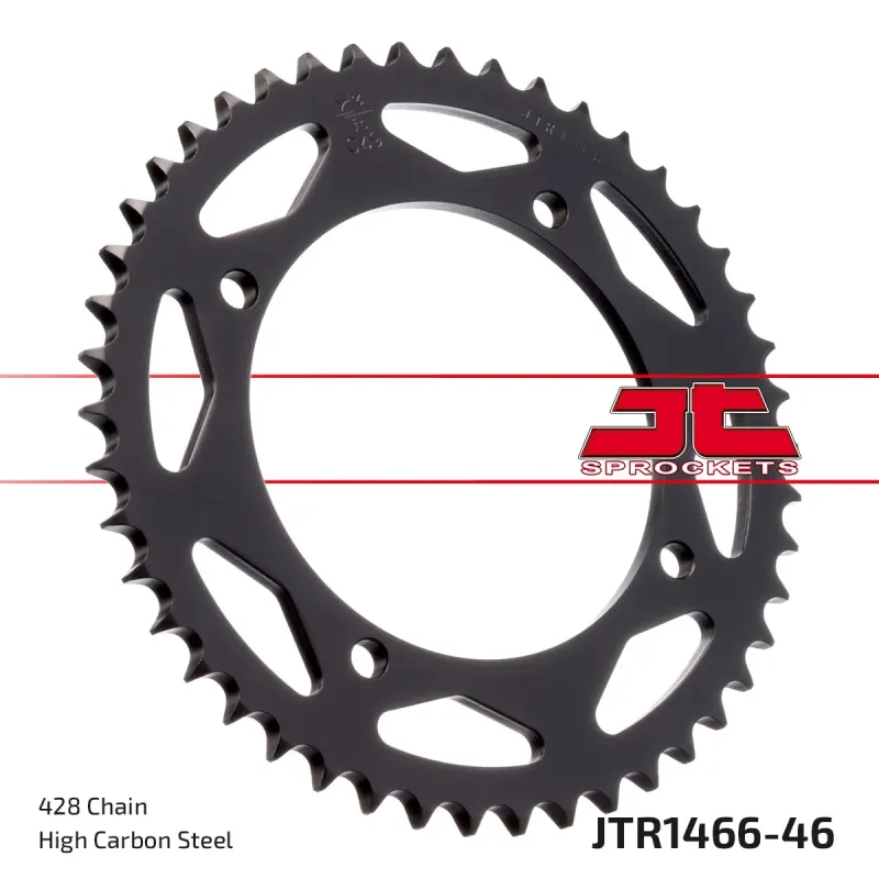 Corona moto JT Sprockets de acero de 46 dientes JTR1466.46