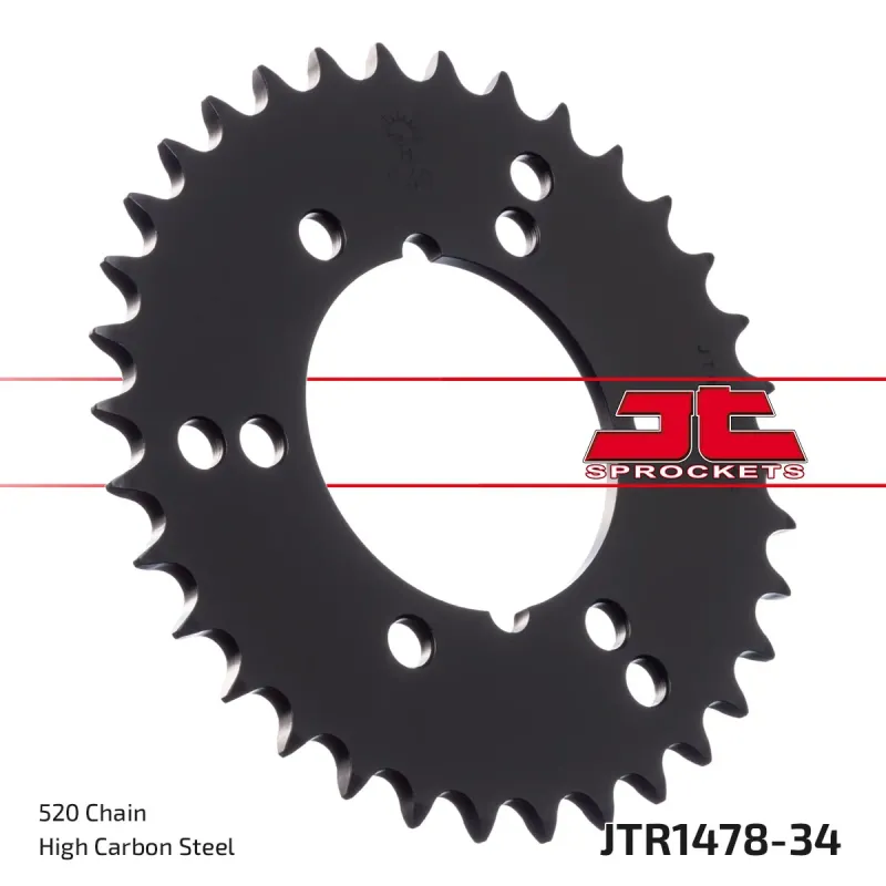 Corona moto JT Sprockets de acero de 34 dientes JTR1478.34