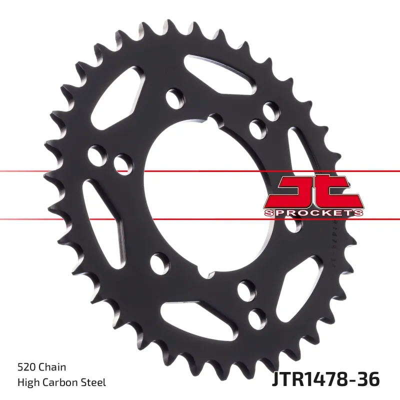 Corona moto JT Sprockets de acero de 36 dientes JTR1478.36