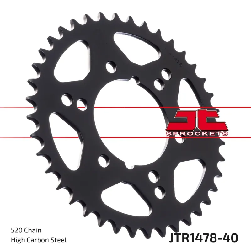 Corona moto JT Sprockets de acero de 40 dientes JTR1478.40