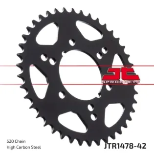 Corona moto JT Sprockets de acero de 42 dientes JTR1478.42