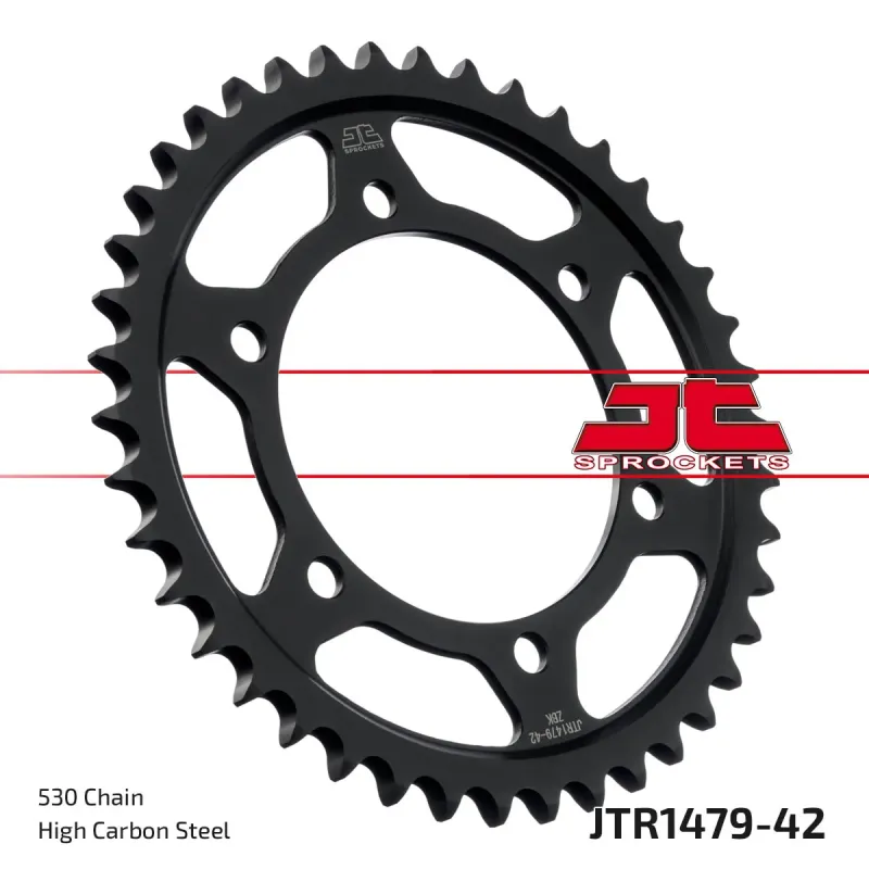 Corona moto JT Sprockets de acero de 42 dientes JTR1479.42