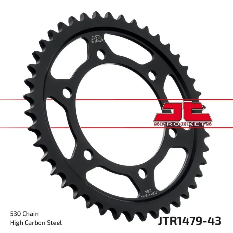 Corona moto JT Sprockets de acero de 43 dientes JTR1479.43