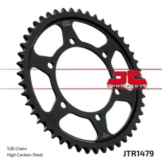 Corona de moto JT Sprockets Aluminio 47 dientes P.520 JTF1479.47ZBK