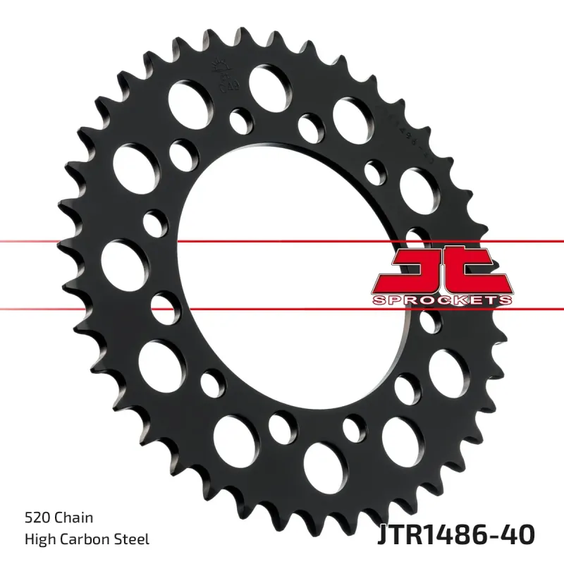 Corona moto JT Sprockets de acero de 40 dientes JTR1486.40