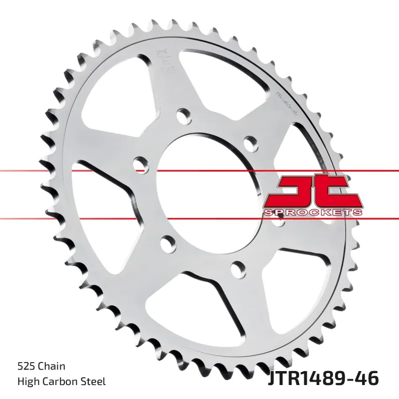 Corona moto JT Sprockets de acero de 46 dientes JTR1489.46