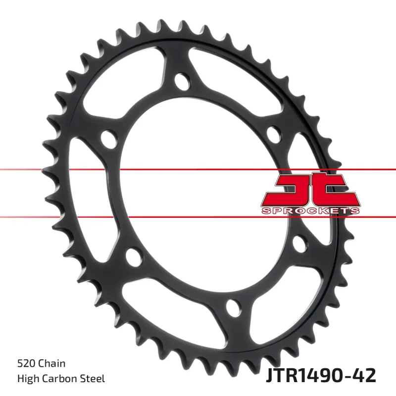 Corona moto JT Sprockets de acero de 42 dientes JTR1490.42