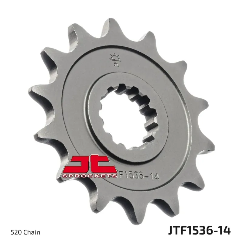 Piñón de moto JT Sprockets acero 14 dientes P.520 JTF1536.14