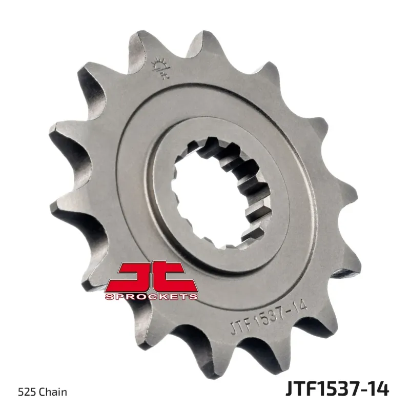 Piñón de moto JT Sprockets acero 14 dientes P.525 JTF1537.14