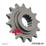 Piñón de moto JT Sprockets acero 14 dientes P.520 JTF1538.14