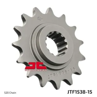 Piñón de moto JT Sprockets acero 15 dientes P.520 JTF1538.15