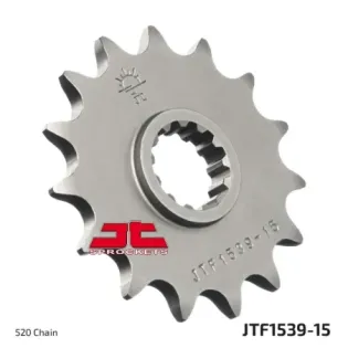 Piñón de moto JT Sprockets acero 15 dientes P.520 JTF1539.15