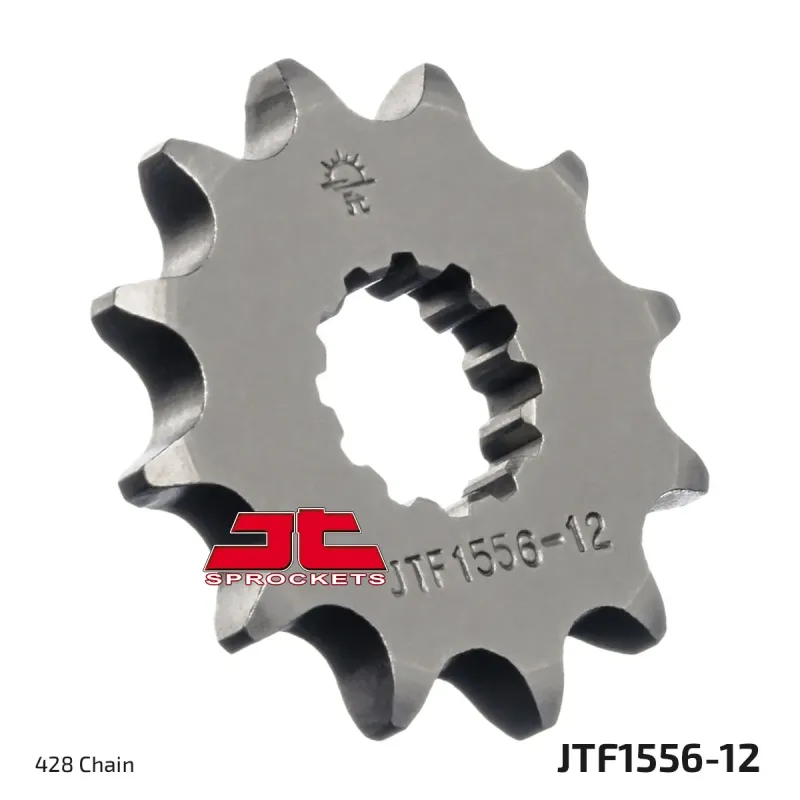 Piñón de moto JT Sprockets acero 12 dientes P.428 JTF1556.12