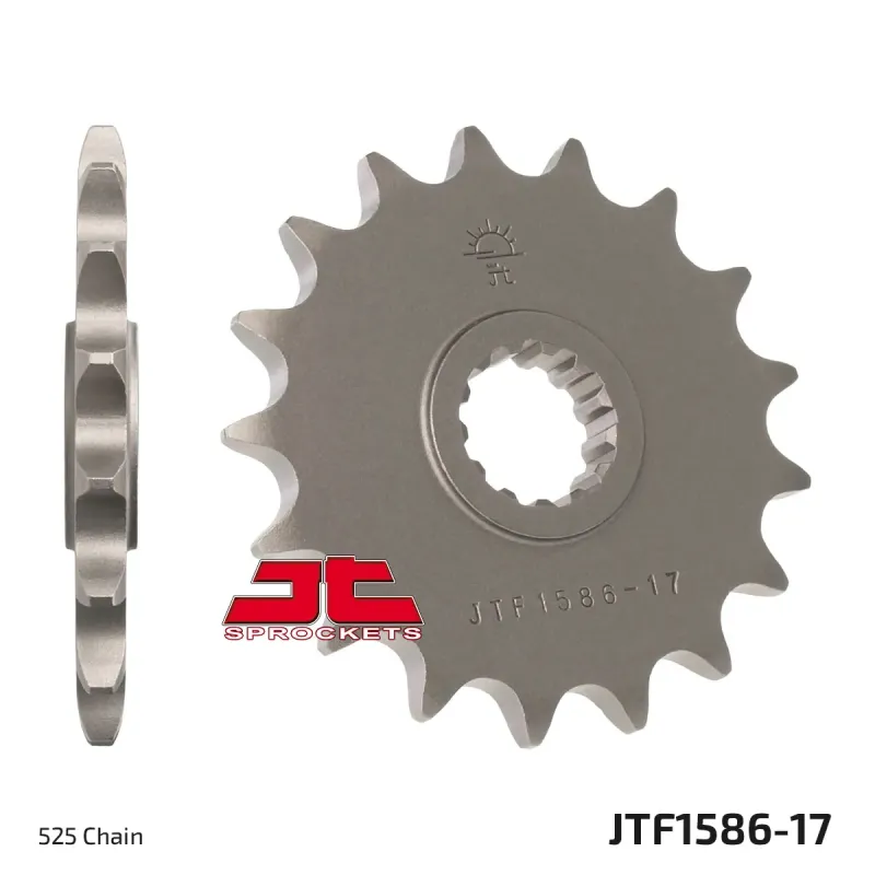 Piñón de moto JT Sprockets acero 17 dientes P.525 JTF1586.17