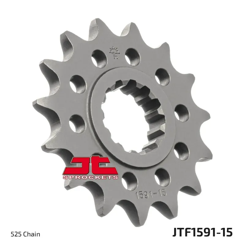 Piñón de moto JT Sprockets acero 15 dientes P.525 JTF1591.15