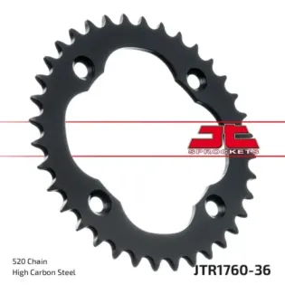 Corona moto JT Sprockets de acero de 36 dientes JTR1760.36