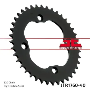 Corona moto JT Sprockets de acero de 40 dientes JTR1760.40