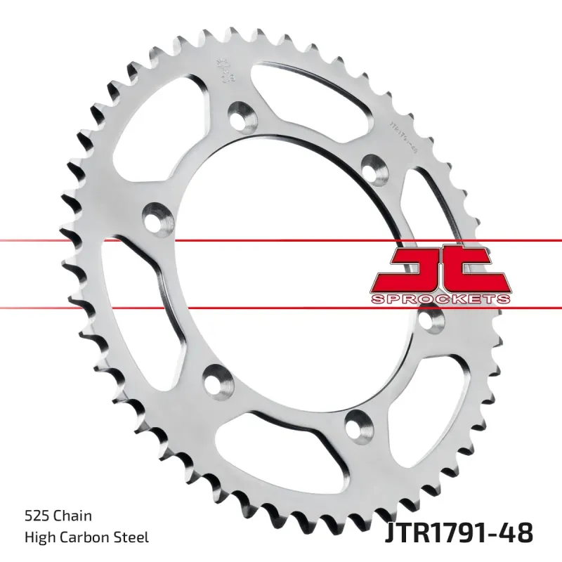 Corona moto JT Sprockets de acero de 48 dientes JTR1791.48