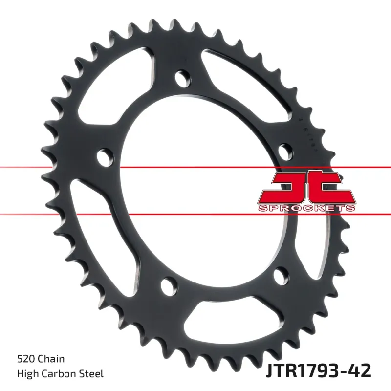 Corona moto JT Sprockets de acero de 42 dientes JTR1793.42