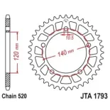 Corona moto JT Sprockets de acero de 47 dientes 179347ALJTS